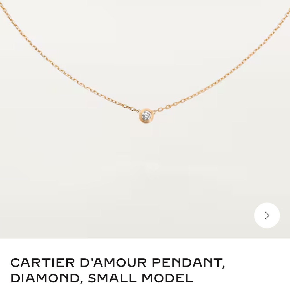 Cartier D'Amour Gold Necklace with Diamond